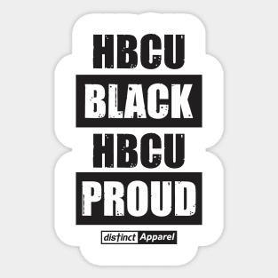 HBCU BLACK & PROUD Sticker